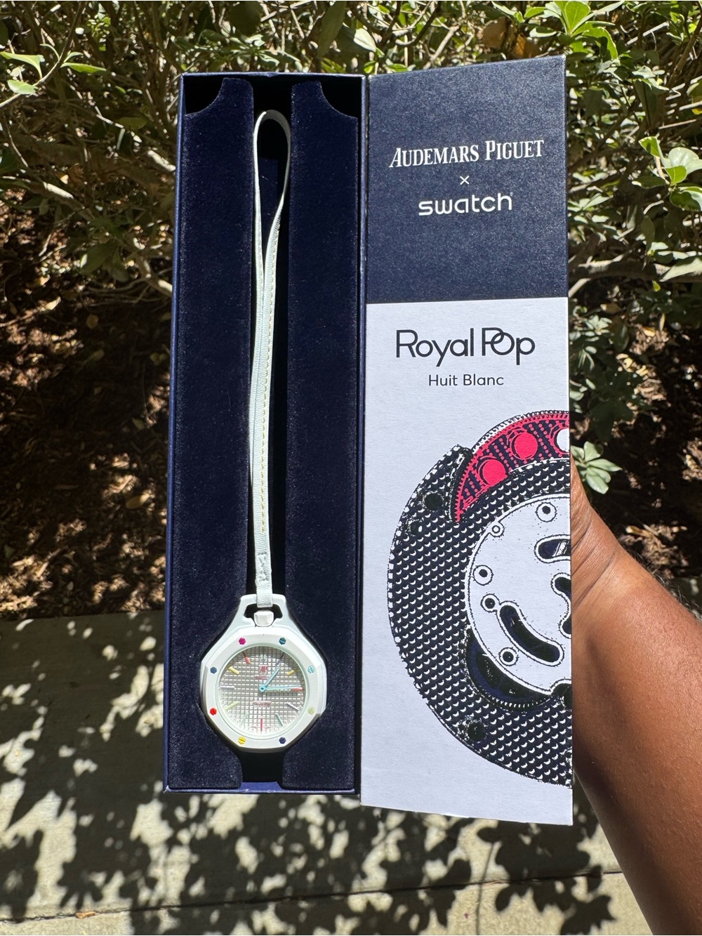 Audemars Piguet White Royal Pop Huit Blanc Pendant Watch